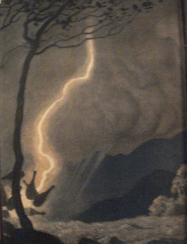 N. C. Wyeth endpapers for Rip Van Winkle (1921): beautifully framed antique