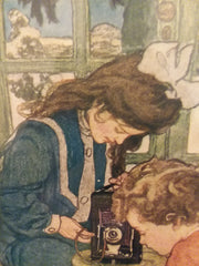 Elizabeth Shippen Green Kodak advertisement (1906): a rare, beautifully framed antique