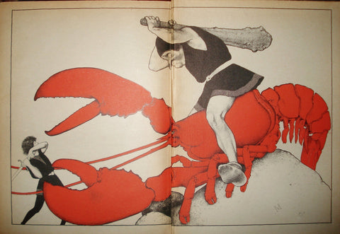 Maxfield Parrish endpapers for "Poems of Childhood" (1904)