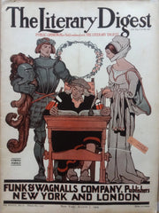 Edward Penfield cover illustration for The Literary Digest (1909