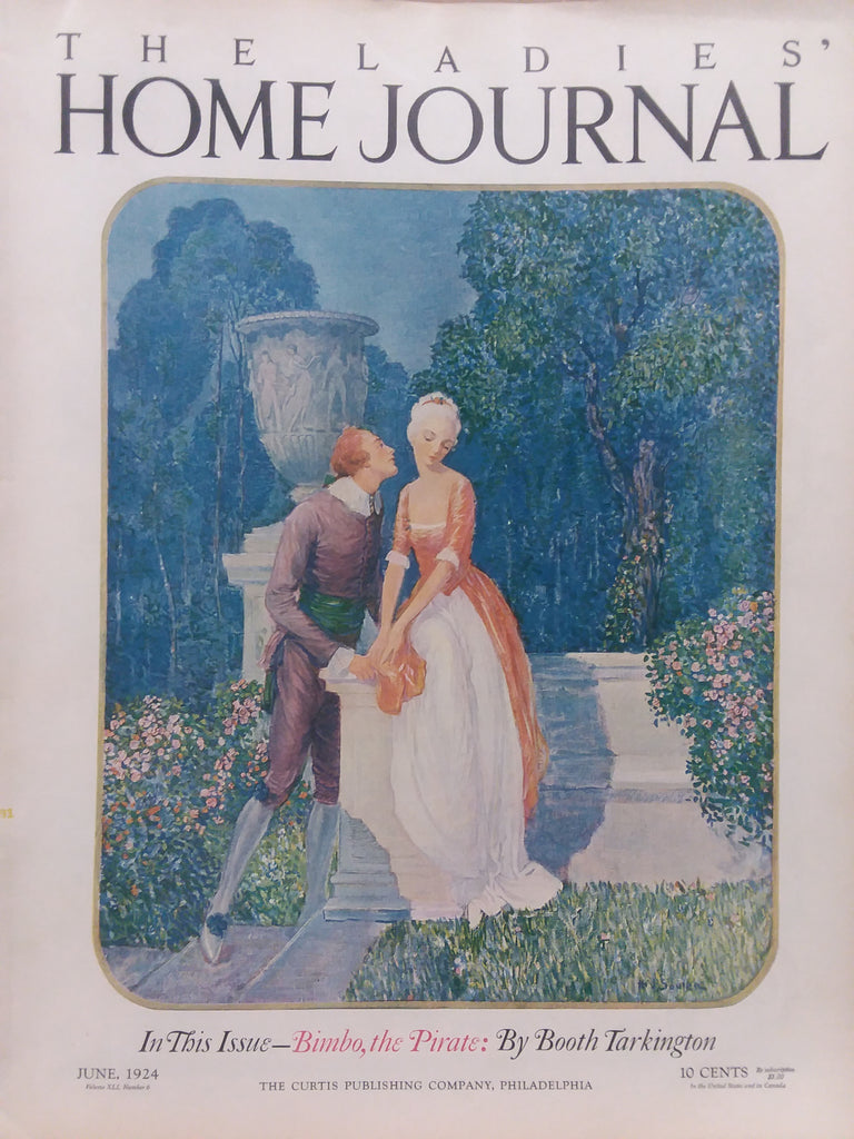 Henry Soulen cover illustration for "Ladies Home Journal" (June 1924); beautifully framed antique