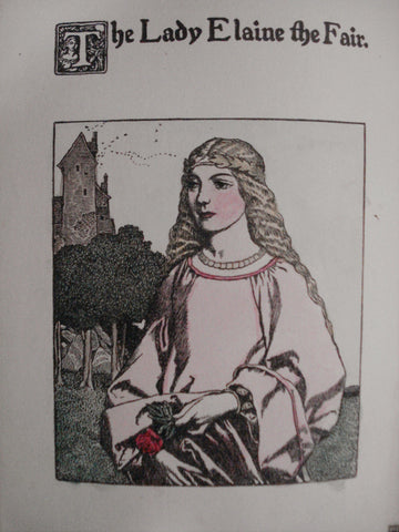 Howard Pyle illustration for "The Story of Launcelot" 1907: framed original illustration