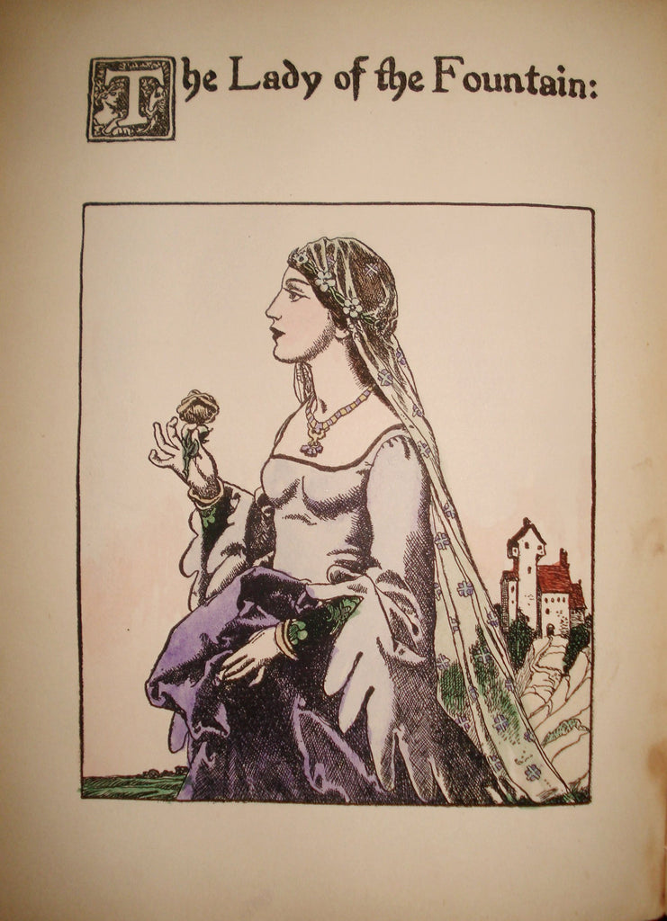 Howard Pyle illustration for "The Story of Sir Launcelot" 1907: framed original illustration