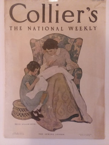 Jessie Willcox Smith cover illustration for "Collier's Weekly" (1907): rare, beautifully framed 1907 Collier's magazine antique