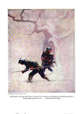 N. C. Wyeth illustration from “The Black Arrow” (1916): beautifully framed antique