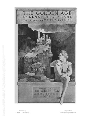 Maxfield Parrish title page illustration for "The Golden Age" (1900)