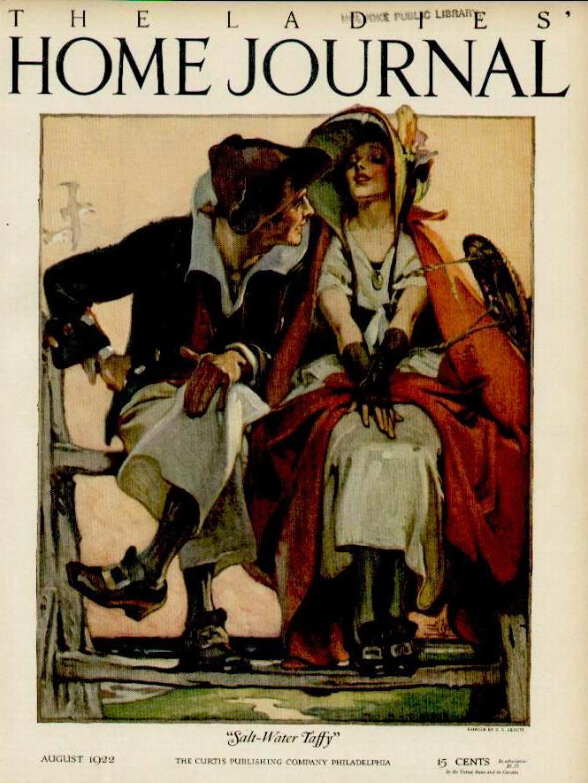 Samuel Nelson Abbott cover illustration for The Ladies' Home Journal (1922): beautifully framed
