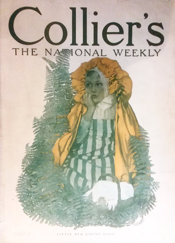Sarah Stilwell cover illustration for "Collier's Weekly" (1907): rare, beautifully framed antique