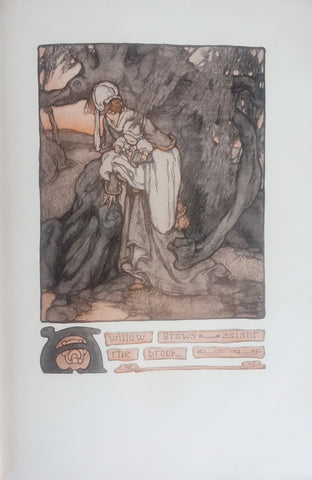 Clara Elsene Peck illustration for "Shake-speare's Sweetheart" (1905): beautifully framed antique