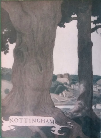 N. C. Wyeth end paper illustrations from "Robin Hood" (1917): rare, beautifully framed antique